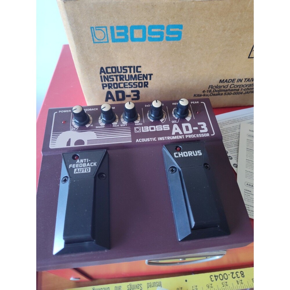 BOSS AD-3 Acoustic Instrument Processor For Guitar New Open Box